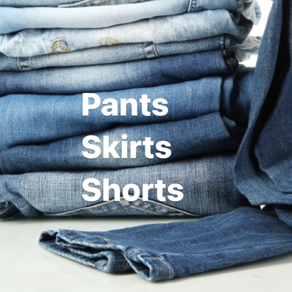Pants, skirts, shorts